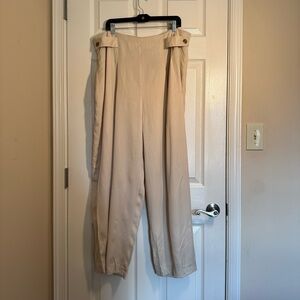 Banana Republic Cream Wide Leg Pants NWT Size 18